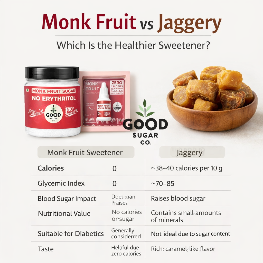 Monk Fruit vs Jaggery: Which Is the Healthier Sweetener?