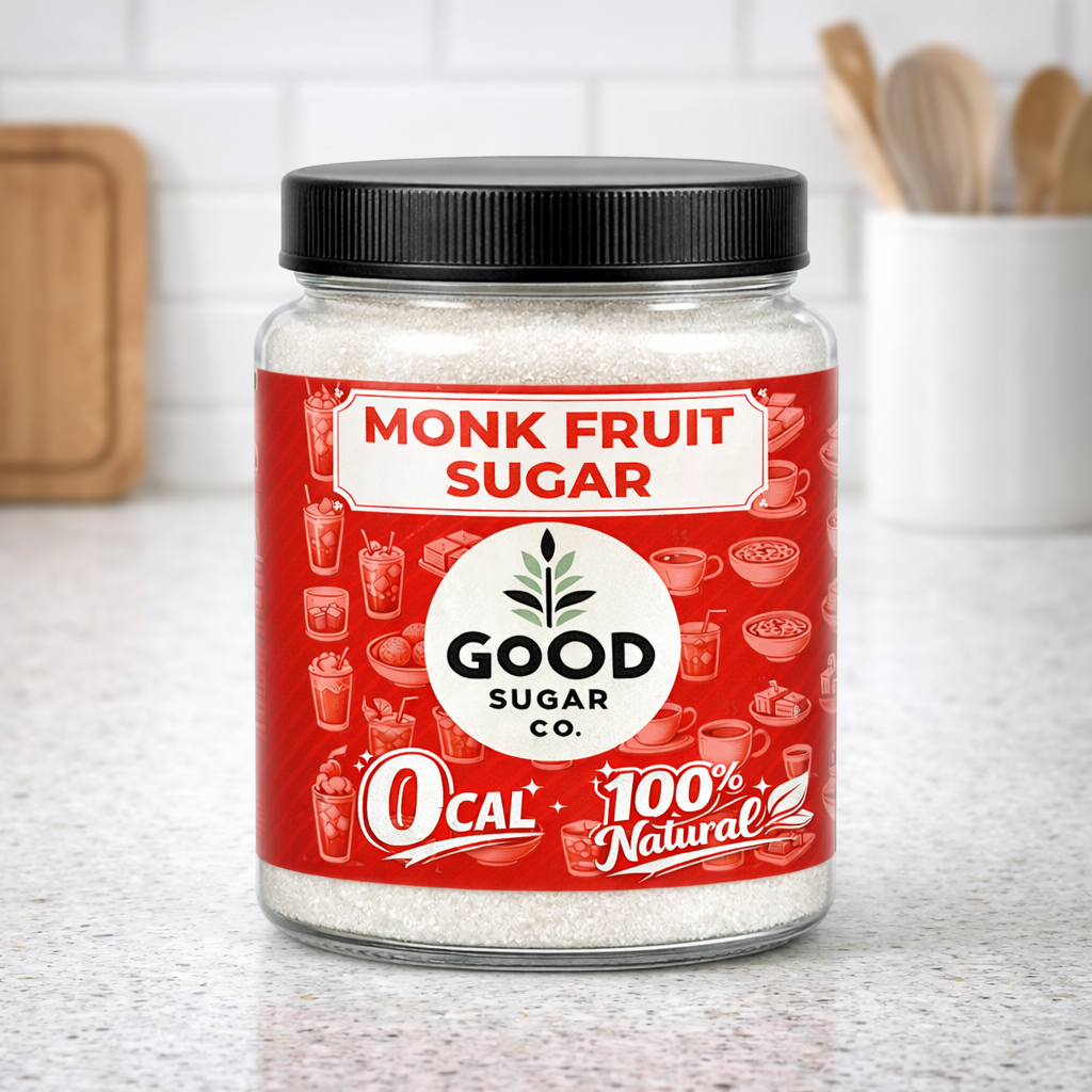 Monk Fruit Powder Sugar | 0 CAL, 100% Natural | Monk Fruit + Erythritol