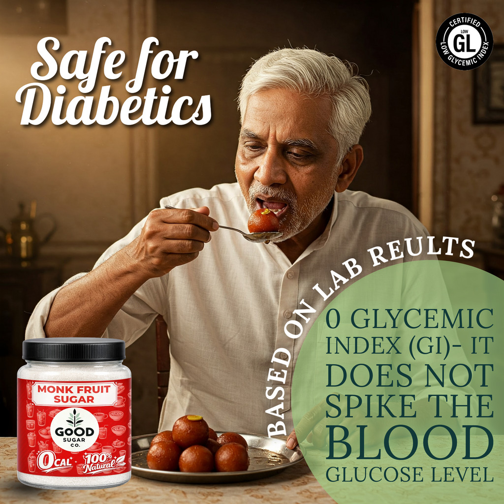 Monk Fruit Powder Sugar | 0 CAL, 100% Natural | Monk Fruit + Erythritol