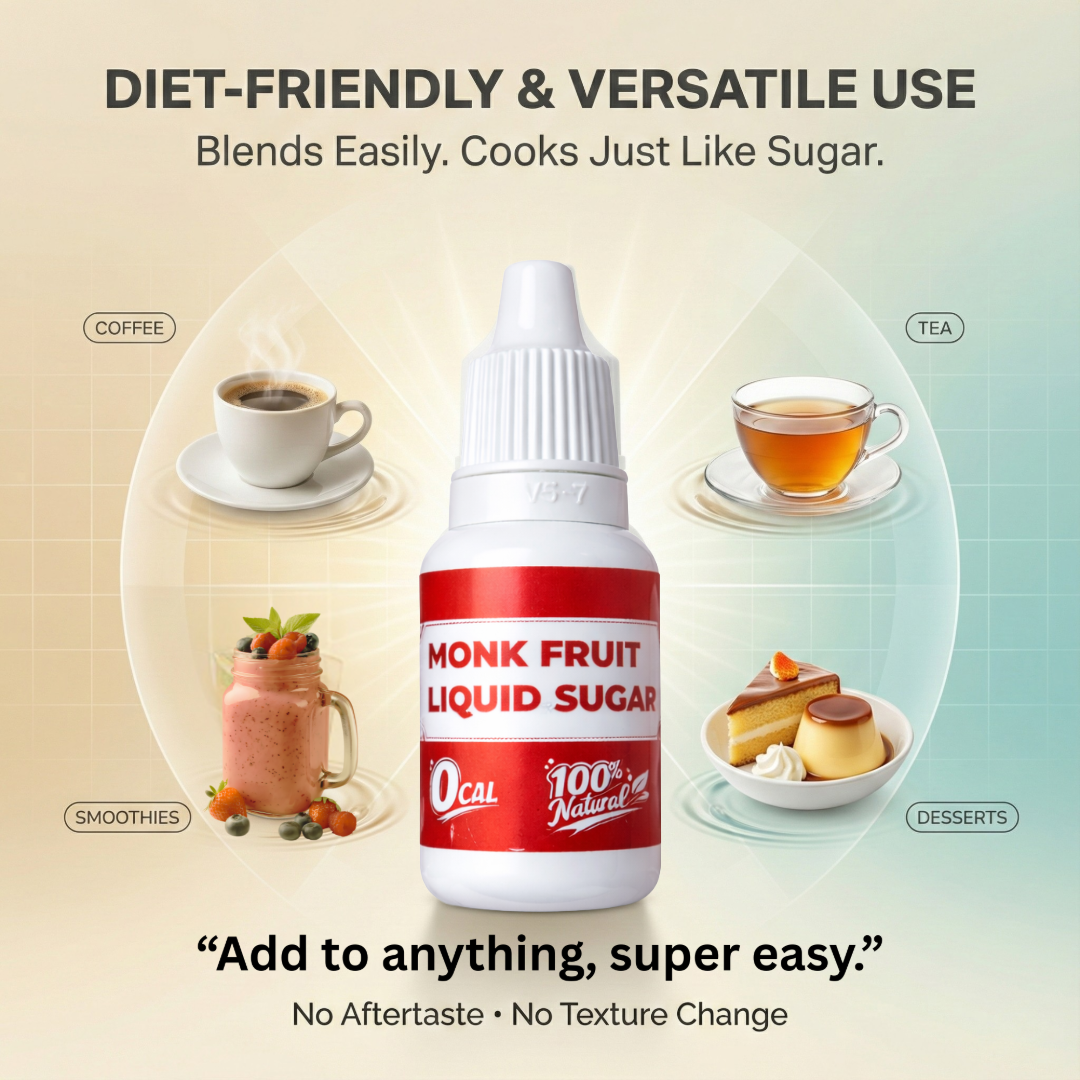 Monk Fruit Liquid | Water + Monk Fruit | No Erythritol