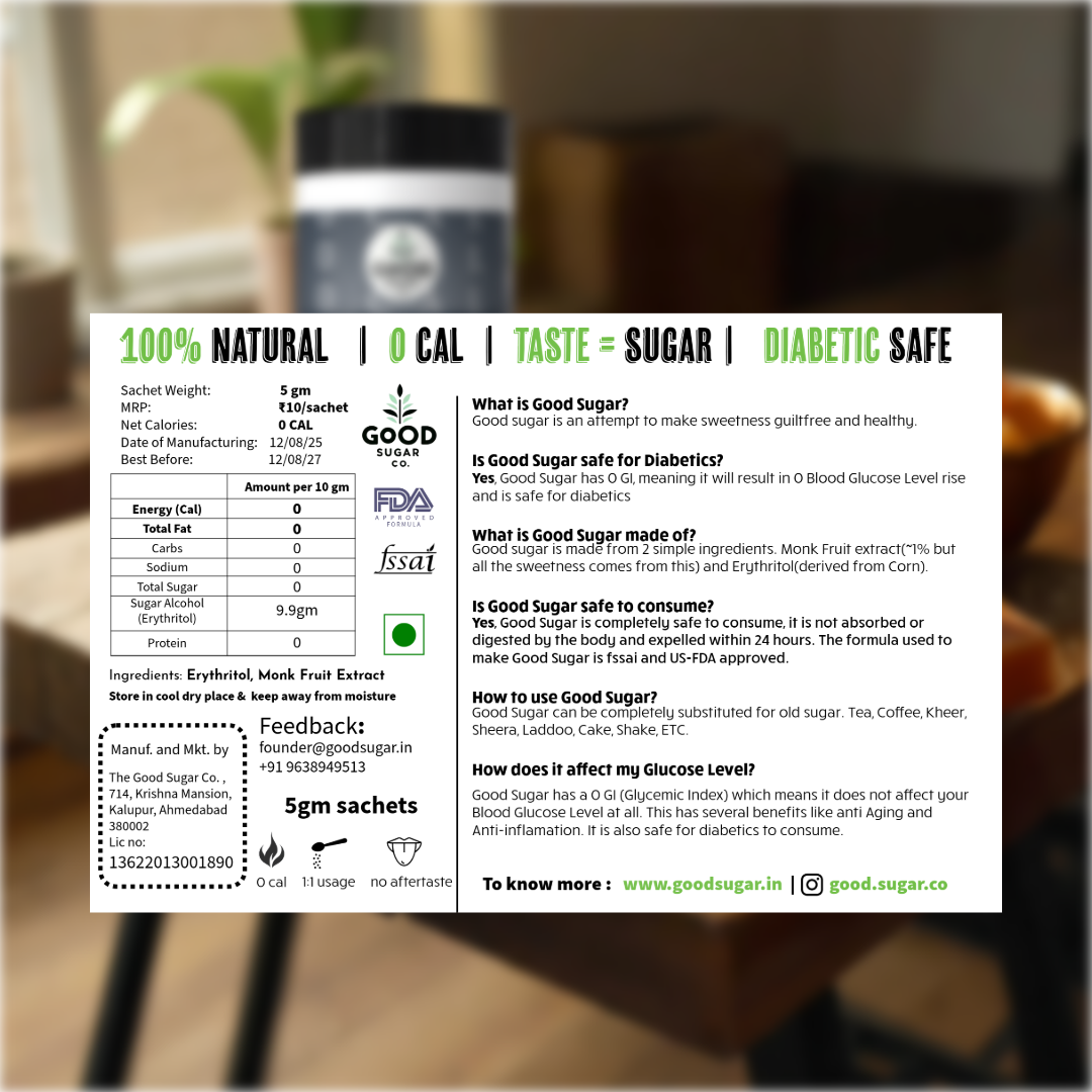 Monk Fruit Sugar Sachets